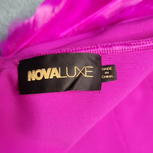 Novaluxe Bodycon Midi Prom Cocktail Formal Party Dress Size Large - Picture 7 of 12